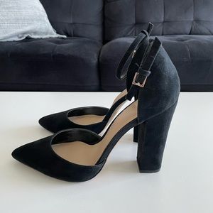 Aldo Black Nicholes Block Heel Pumps Size 8